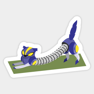 Downward Facing Robodog Sticker